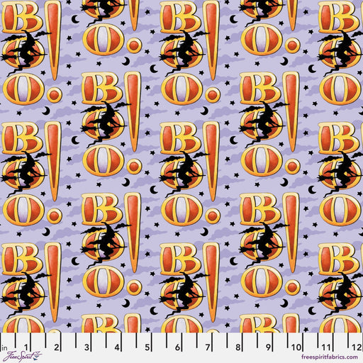 PRE - Order Moonlit Mischief by Mary Engelbreit - Boo! PWMY044.LILAC - Half Yard May 2026 - Modern Fabric Shoppe