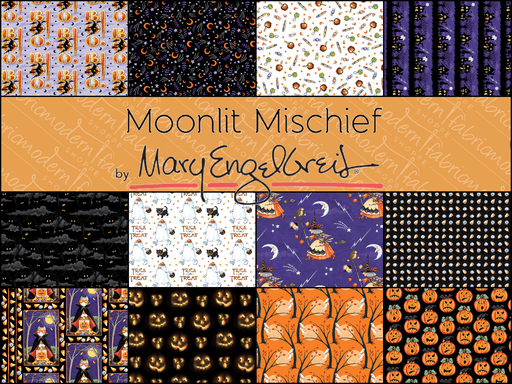 PRE - ORDER Moonlit Mischief by Mary Engelbreit - Half Yard Bundle - May 2026 - Modern Fabric Shoppe