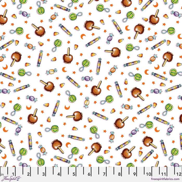 PRE - Order Moonlit Mischief by Mary Engelbreit - Halloween Sweets PWMY047.WHITE - Half Yard May 2026 - Modern Fabric Shoppe
