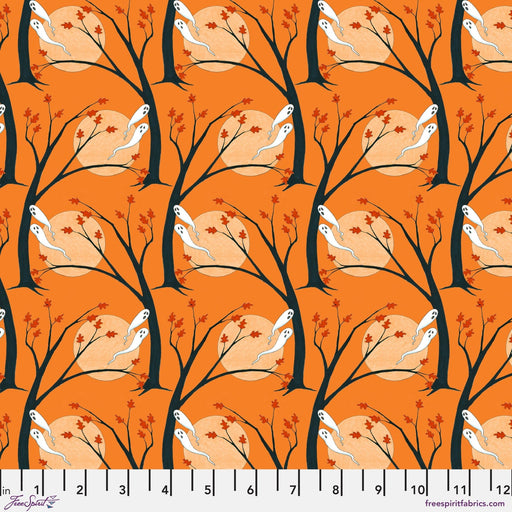 PRE - Order Moonlit Mischief by Mary Engelbreit - Haunted Hallows PWMY046.ORANGE - Half Yard May 2026 - Modern Fabric Shoppe