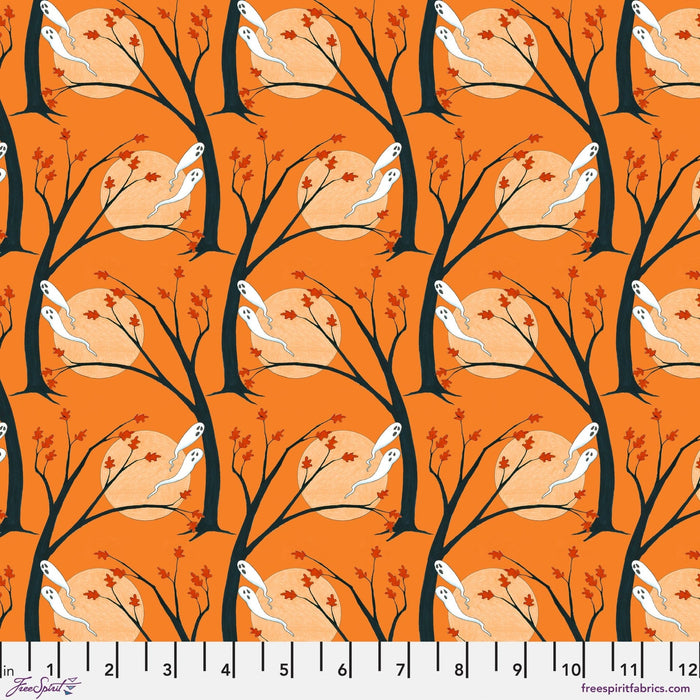 PRE - Order Moonlit Mischief by Mary Engelbreit - Haunted Hallows PWMY046.ORANGE - Half Yard May 2026 - Modern Fabric Shoppe