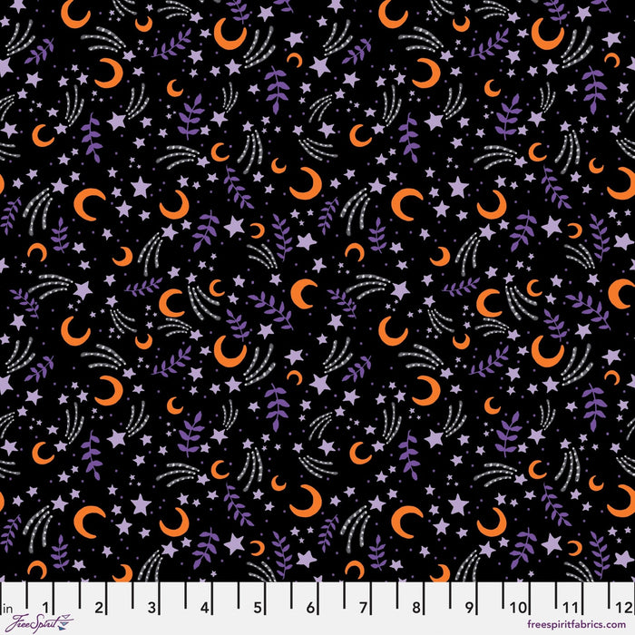 PRE - Order Moonlit Mischief by Mary Engelbreit - October Sky PWMY051.BLACK - Half Yard May 2026 - Modern Fabric Shoppe