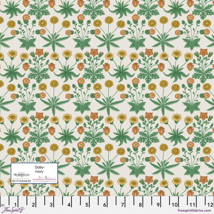 PRE-ORDER Morris & Company-Buttermere- Daisy PWWM88.IVORY- Half Yard - Modern Fabric Shoppe