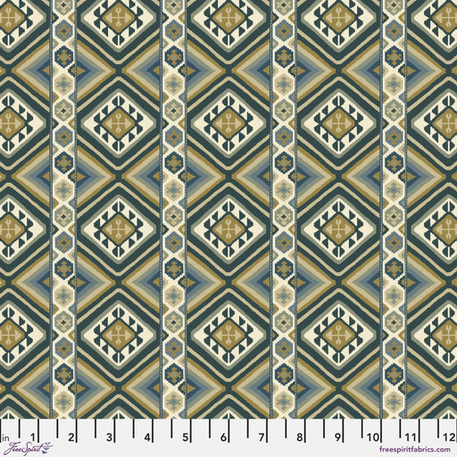 PRE-ORDER Morris & Company-Emery Walker- Dorothy's Kilim PWWM101.SUNFLOWER- Half Yard - Modern Fabric Shoppe