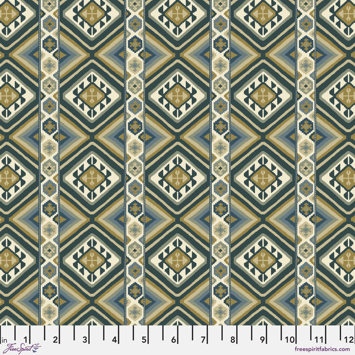 PRE-ORDER Morris & Company-Emery Walker- Dorothy's Kilim PWWM101.SUNFLOWER- Half Yard - Modern Fabric Shoppe