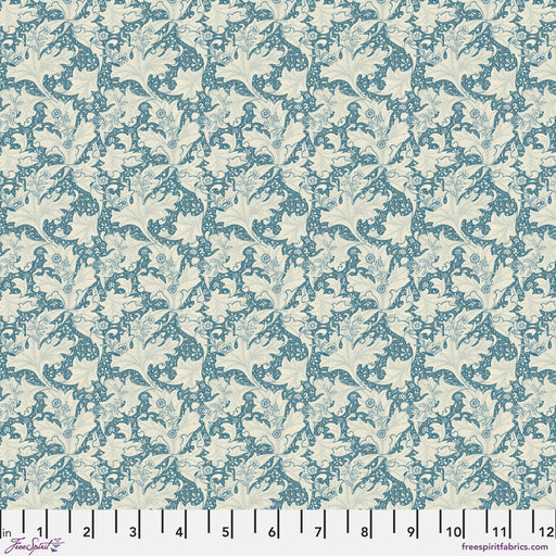 PRE-ORDER Morris & Company-Emery Walker- Small Wallflower PWWM108.BLUE- Half Yard - Modern Fabric Shoppe