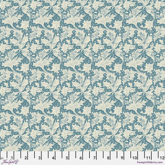 PRE-ORDER Morris & Company-Emery Walker- Small Wallflower PWWM108.BLUE- Half Yard - Modern Fabric Shoppe