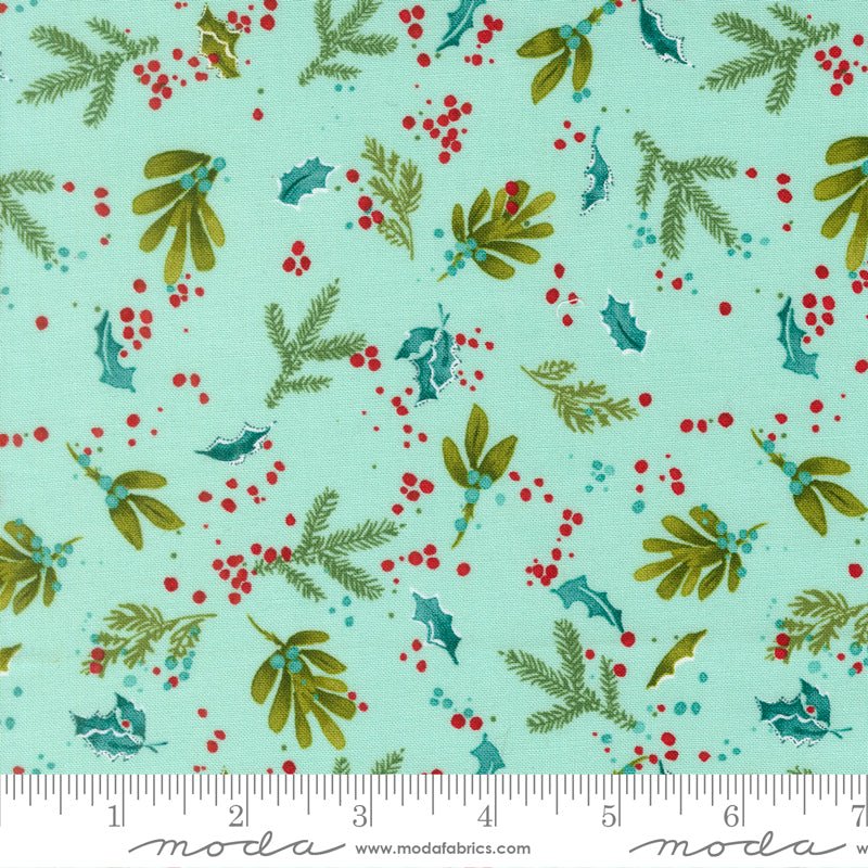PRE-ORDER Mum's Christmas by Robin Pickens- Aqua 48825 12 - Half Yard- May 2027 - Modern Fabric Shoppe