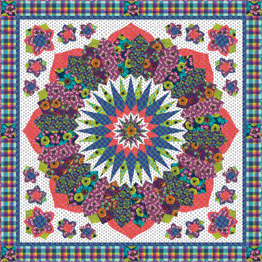 PRE - Order Natalie Barnes - Ramblin' Rose Quilt Kit featuring Winding Road - March 2026 - Modern Fabric Shoppe