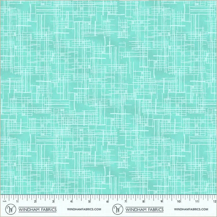 PRE - Order Natalie Barnes - Winding Road - Map 55014 - 10 Turquoise - Half Yard - March 2026 - Modern Fabric Shoppe