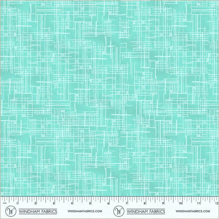 PRE - Order Natalie Barnes - Winding Road - Map 55014 - 10 Turquoise - Half Yard - March 2026 - Modern Fabric Shoppe