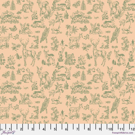 PRE - Order Nathalie Lete - Last Fall in Japan - Bambi PWNL061.CORAL - Half Yard - September 2026 - Modern Fabric Shoppe