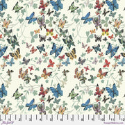 PRE - Order Nathalie Lete - Last Fall in Japan - Butterfly Face PWNL067.CREME Half Yard - September 2026 - Modern Fabric Shoppe