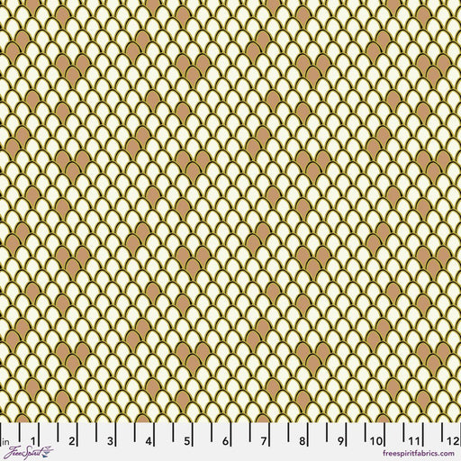 PRE - Order Nathalie Lete - Last Fall in Japan - Carp Shell PWNL062.CREAM - Half Yard - September 2026 - Modern Fabric Shoppe