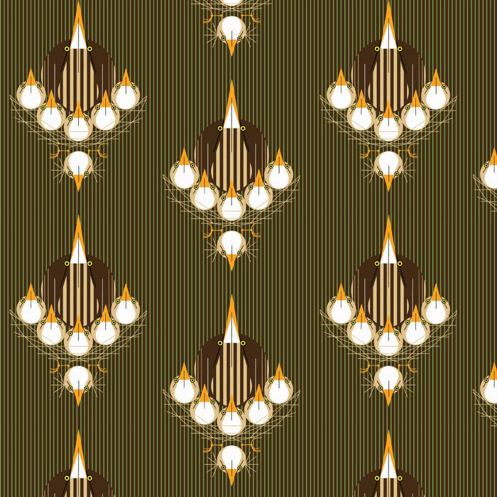 PRE - ORDER Nurture by Charlie Harper - Nesting Birds CH - 403 Half Yard - July 2024 - Modern Fabric Shoppe