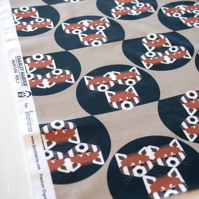 PRE - ORDER Nurture by Charlie Harper - Red Pandas CH - 405 Half Yard - July 2024 - Modern Fabric Shoppe