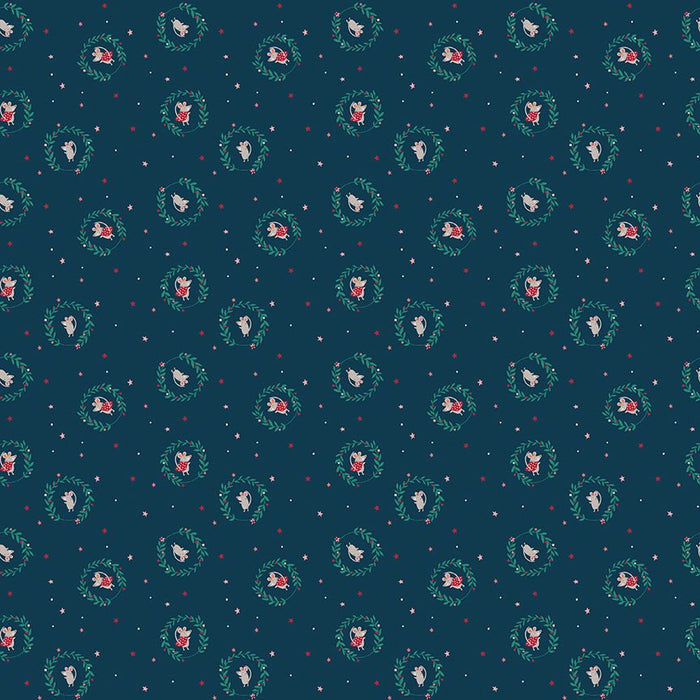 PRE - Order Nutcracker Tradition by Jennifer Long - Christmas Mice CD17673 - MIDNIGHT - Half Yard May 2026 - Modern Fabric Shoppe