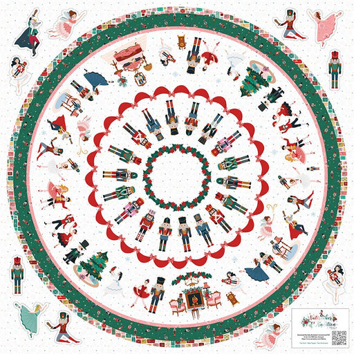 PRE - ORDER Nutcracker Tradition Tree Skirt Panel by Jennifer Long - HD17679 - 54" x 54" May 2026 - Modern Fabric Shoppe
