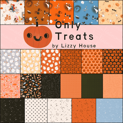 PRE-ORDER Only Treats by Lizzy House- Half Yard Bundle- June 2027 - Modern Fabric Shoppe