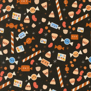 PRE-ORDER Only Treats by Lizzy House- Midnight 37155 21 - Half Yard- June 2027 - Modern Fabric Shoppe
