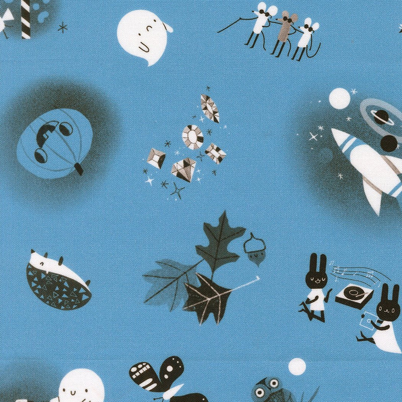 PRE-ORDER Only Treats by Lizzy House- Sky 37151 17 - Half Yard- June 2027 - Modern Fabric Shoppe