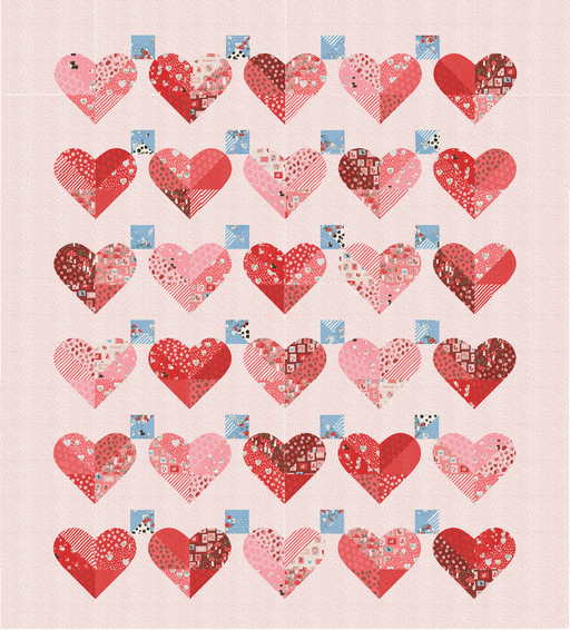 PRE - ORDER Only You Quilt Kit featuring Funny Valentine by Lizzy House - November 2025 - Modern Fabric Shoppe