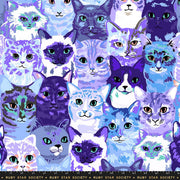 PRE-ORDER Oops All Cats by Sarah Watts- RS 2146 13 - Blue- Half Yard- May 2027 - Modern Fabric Shoppe