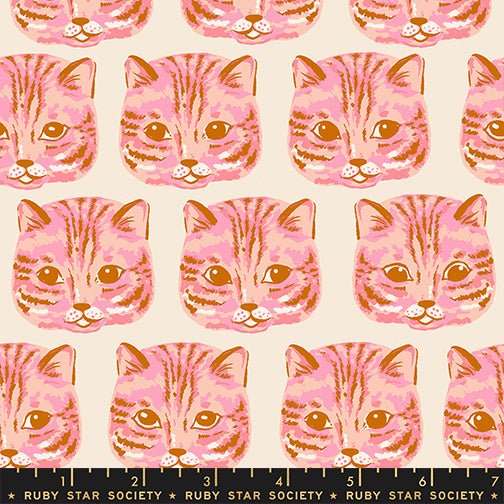 PRE-ORDER Oops All Cats by Sarah Watts- RS 2147 14 - Sorbet- Half Yard- May 2027 - Modern Fabric Shoppe
