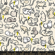 PRE-ORDER Oops All Cats by Sarah Watts- RS 2149 12 - Pistachio- Half Yard- May 2027 - Modern Fabric Shoppe