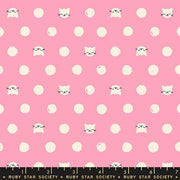 PRE-ORDER Oops All Cats by Sarah Watts- RS 2151 12 - Azalea- Half Yard- May 2027 - Modern Fabric Shoppe