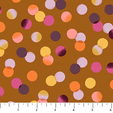 PRE - Order Painted Garden by Josephine Kimberling - Dots 91061 - 50 Ochre - Half Yard - June 2025 - Modern Fabric Shoppe