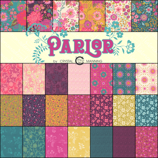 PRE - ORDER - Parlor by Crystal Manning - Half Yard Bundle - September 2025 - Modern Fabric Shoppe