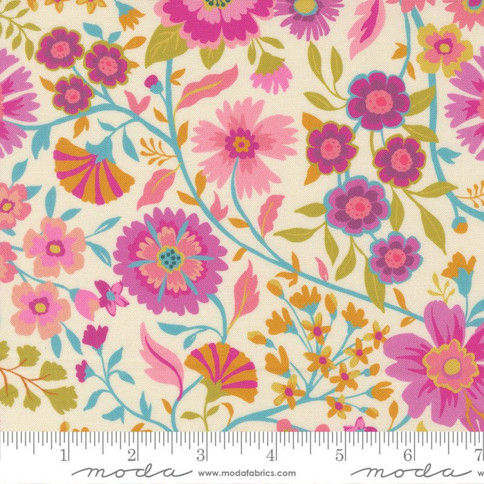 PRE - Order Parlor by Crystal Manning - Wild And Free 11961 11 - Cream - Half Yard - September 2025 - Modern Fabric Shoppe