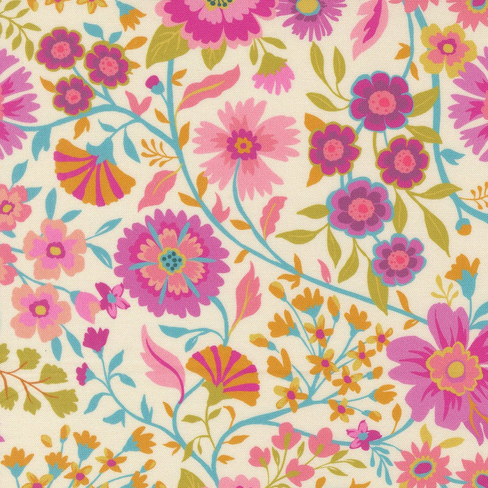 PRE - Order Parlor by Crystal Manning - Wild And Free 11961 11 - Cream - Half Yard - September 2025 - Modern Fabric Shoppe