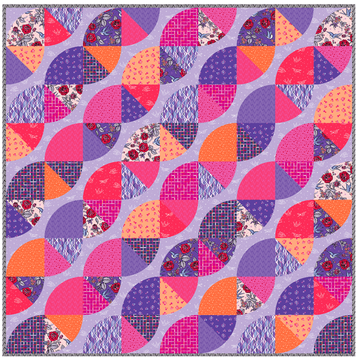 PRE - Order Party Town Quilt Kit featuring Perfect Day by Libs Elliott - March 2026 - Modern Fabric Shoppe