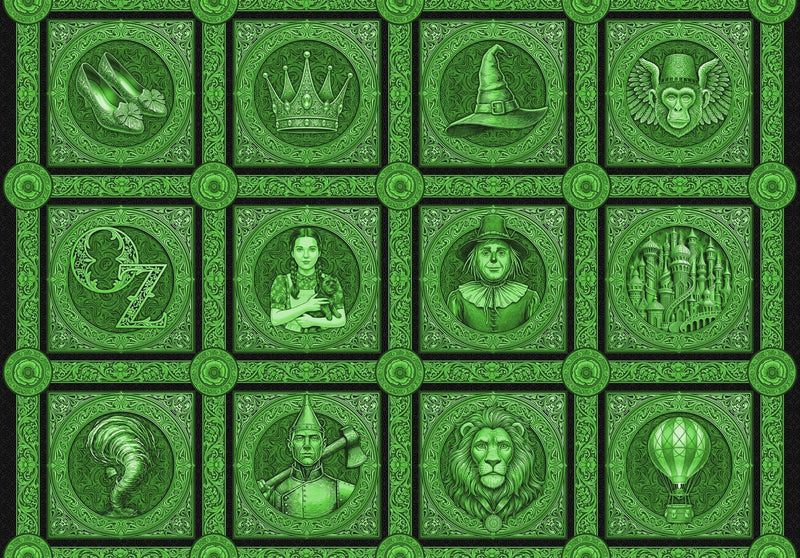 PRE - Order Patrick Lose Studios - Good Together II - Ozian 10860 - 76 Green - 30 Inch Panel - December 2026 - Modern Fabric Shoppe