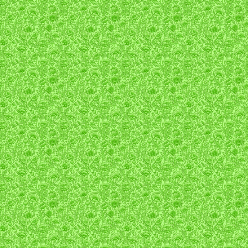 PRE - Order Patrick Lose Studios - Good Together II - Poppies 10862 - 73 Green - Half Yard - December 2026 - Modern Fabric Shoppe