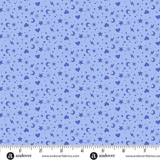 PRE - Order Perfect Day by Libs Elliott - Charm Toss A - 10223 - B Blue - Half Yard - March 2026 - Modern Fabric Shoppe