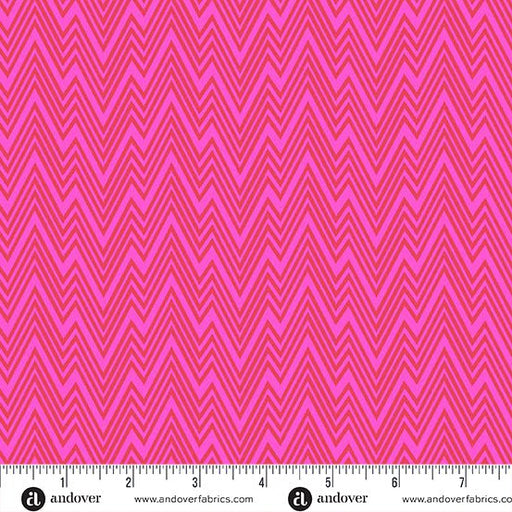 PRE - Order Perfect Day by Libs Elliott - Zigziig A - 10221 - E Pink - Half Yard - March 2026 - Modern Fabric Shoppe