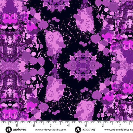 PRE - Order Phantasm by Libs Elliott - Dark Damask A - 1519 - P Elixir - Half Yard - July 2025 - Modern Fabric Shoppe