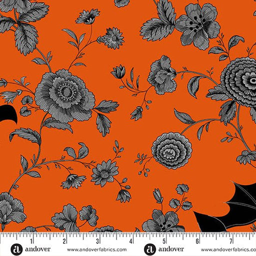 PRE - Order Phantasm by Libs Elliott - Night Garden A - 1517 - O Flame - Half Yard - July 2025 - Modern Fabric Shoppe
