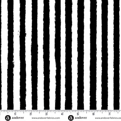 PRE - Order Phantasm by Libs Elliott - Shadow Stripe A - 1522 - K Raven - Half Yard - July 2025 - Modern Fabric Shoppe