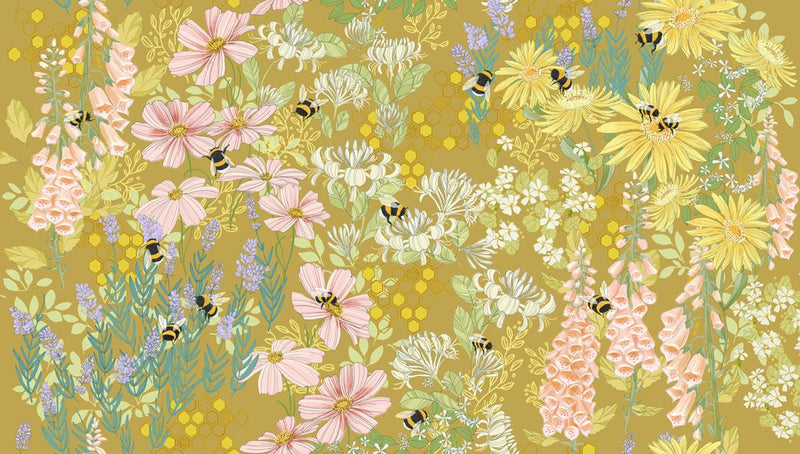 PRE - Order Pollinators by Robin Pickens - Golden 48810 14 - Half Yard - December 2026 - Modern Fabric Shoppe