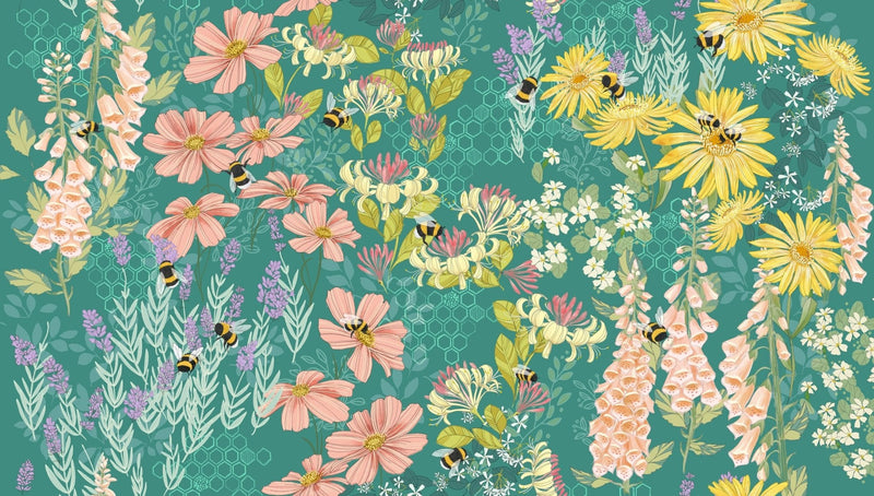 PRE - Order Pollinators by Robin Pickens - Pond 48810 17 - Half Yard - December 2026 - Modern Fabric Shoppe