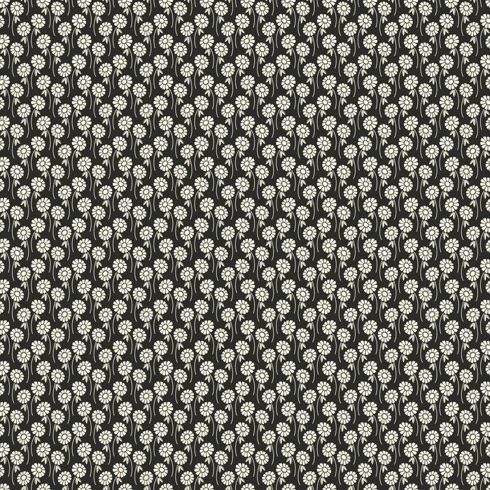 PRE - Order Pop Sugar by Heather Bailey - Upsy Daisy 92061 - 99 Licorice - Half Yard - April 2025 - Modern Fabric Shoppe