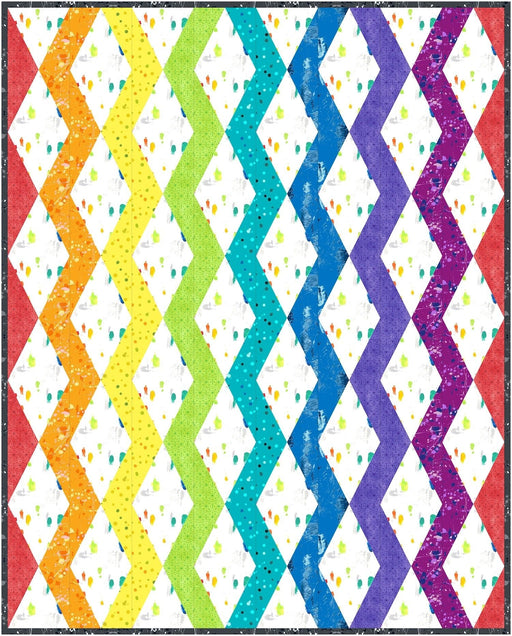 PRE - Order Prismatic Wave Quilt Kit featuring Hue by Giucy Giuce - May 2026 - Modern Fabric Shoppe