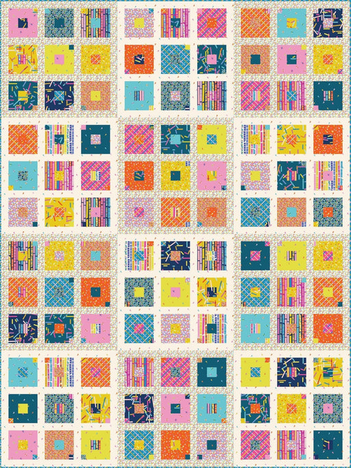 PRE - ORDER Rashida Coleman Hale - Boxed Up Quilt Kit featuring Washi Plus - August 2025 - Modern Fabric Shoppe