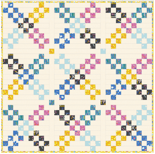 PRE - ORDER Rashida Coleman Hale - Love You, Mean It Quilt Kit featuring Salutations - May 2025 - Modern Fabric Shoppe