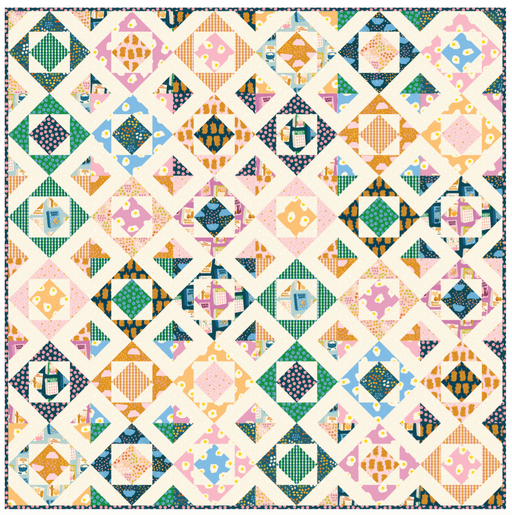 PRE - ORDER Raw Diamond Quilt Kit featuring Egg and Friends by Kimberly Kight - December 2025 - Modern Fabric Shoppe