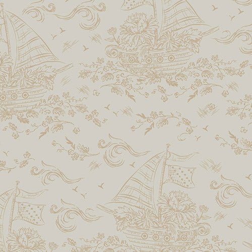 PRE-Order Regeneration by Kathy Doughty- Ships of Bloom- RGN-27307 Lunar- Half Yard- March 2027 (Copy) - Modern Fabric Shoppe